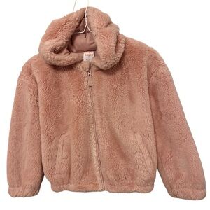 Jumping Beans Plush Soft Pink Kids Cozy Jacket